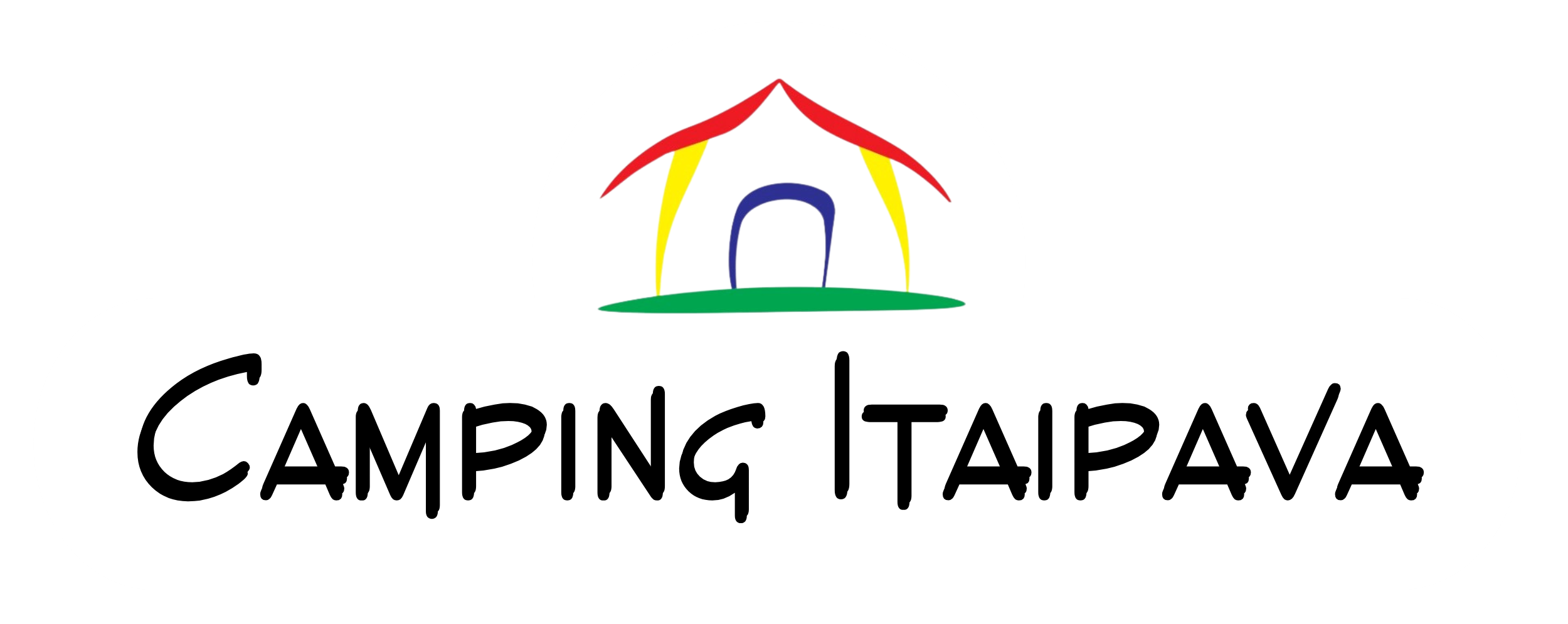 Logo branca camping PNG